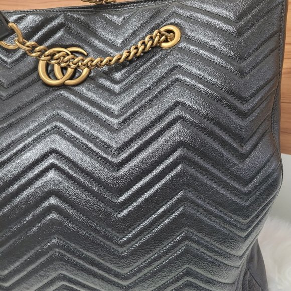 GUCCI MARMONT CHAIN TOTE BAG - Picture 5 of 12